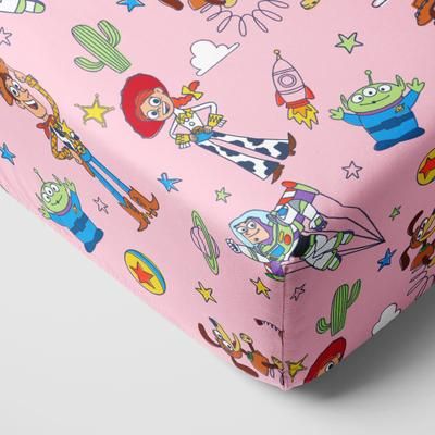 Pixar Toy Story Stars Fitted Crib Sheet - S