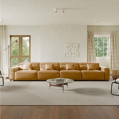 166.14"Power Sofa Bed Electric Lounge Sleep Sofa Bed, Remote Control, Adjustable Headrest, Easy-to-Clean, Living Room & Guest Room, Khaki