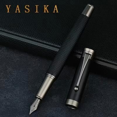 TEMU Brass Fountain Pen With 0.5mm Nib - Elegant Gift