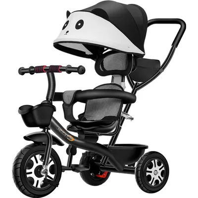 2 In 1 Baby Stroller Children's Tricycle Bicycle Two-Way Three-wheel Kids Bike Toddler Trike Boys Girls Birthday Gift