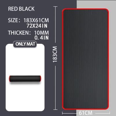 TEMU 1pc Of Edge-sealed Yoga Fitness Mat Measuring 183*61*1cm, Ultra-thick, High-density, Tear-resistant Exercise Yoga Mat.