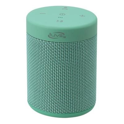 Ilive Isbw108 Bluetooth Waterproof Speaker, 3.5"h X 2.6"w X 2.6"d, Teal, Isbw108Tq