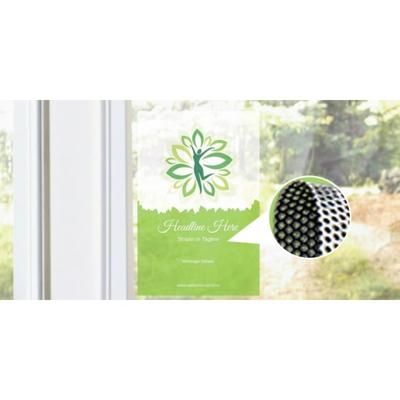 Custom Perforated Window Decal, White