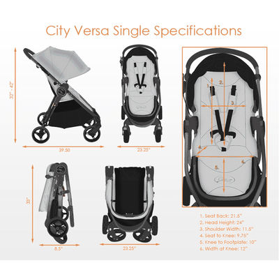 Baby Jogger City Versa Stroller - Black