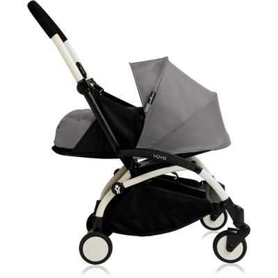 Babyzen 2018 Yoyo+ 0+ Newborn Compact Stroller - White / Grey