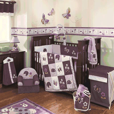 Lambs & Ivy Luv Bugs 4 Piece Crib Bedding Set