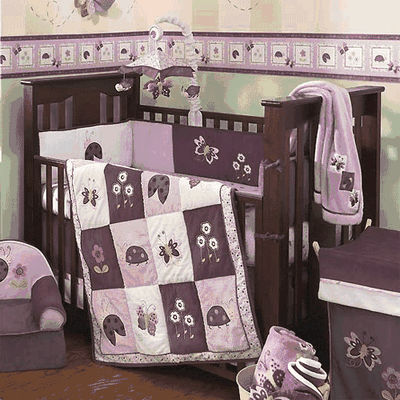 Lambs & Ivy Luv Bugs 4 Piece Crib Bedding Set