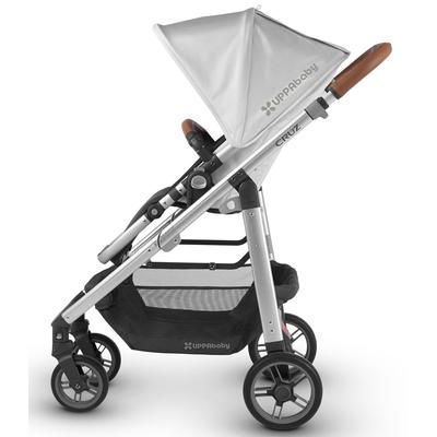 UPPAbaby 2018 Cruz Stroller - Loic (White/Silver/Saddle Leather)