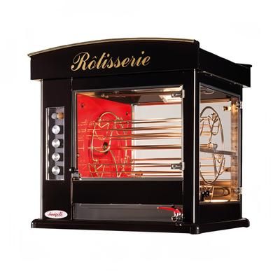 Doregrill DECO RB 15 - RED DECO Series Electric 5 Spit Rotisserie w/ 15 Bird Capacity, 220v, Black