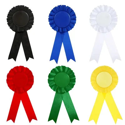 1 Piece Ribbon Badge Pin for Kid Boys Girls Baby Shower Birthday Graduation Party Decorations Pin On Ribbon Award Badge 5 Colors