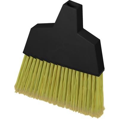 Carlisle 4165000 55" Duo-Sweep Lobby Broom w/ Angle Bristles & Black Handle