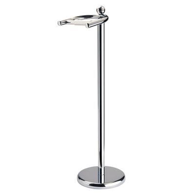 TEMU & Brown Freestanding Toilet Tissue Paper Roll Holder Stand Compact Organiser With Weighted Base
