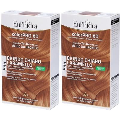 Euphidra ColorPRO XD Biondo Chiaro Caramello 835 Set da 2 2x50 ml Tint