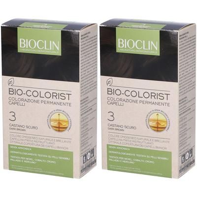 BIOCLIN Bio-Colorist 3 Castano Scuro Set da 2 2x1 pz Tintura