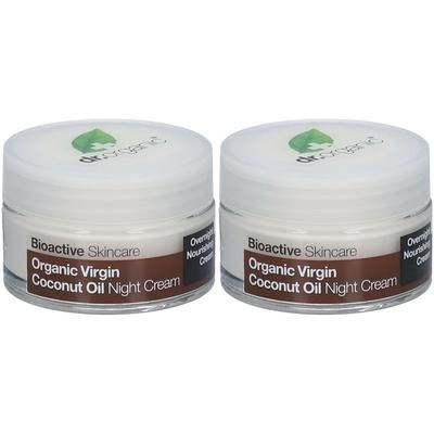 Dr. Organic® Virgin Coconut Oil Night Cream Set da 2 2x50 ml Crema