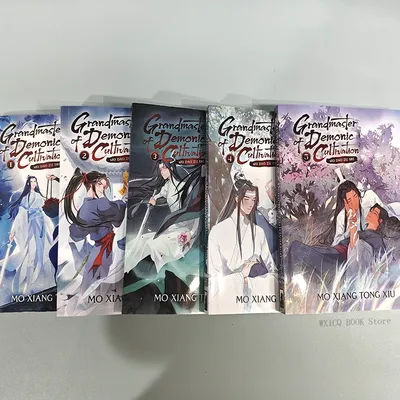 Volume 1-5 English comic book grandmaster of demonie cultivation Dan Mei fantasy novel MO DAO ZU SHI libros de manga books
