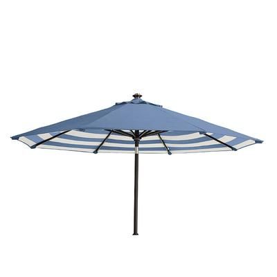 Reverse Stripe Umbrella - Air Blue, Silver - Frontgate