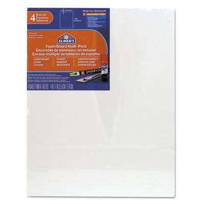 Fome-Cor Pro 07007109 White Pre-Cut Foam Board Multi-Packs, 11 x 14, 4/Pack - Pack of 4 ACJ07007109