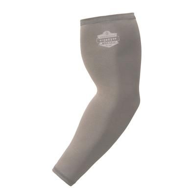 Ergodyne 12190 Chill-Its 6690 Performance Knit Cooling Arm Sleeve, Polyester/Spandex, 2X-Large, Gray, Pair EGO12190