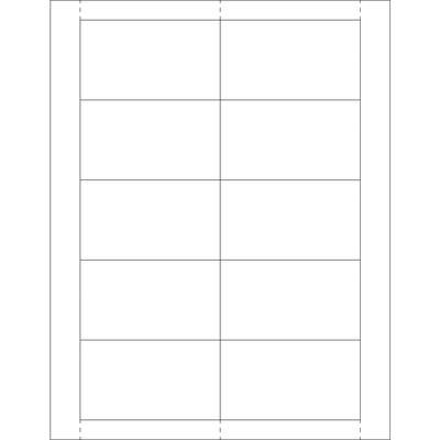 2 x 3 1/2" Vinyl Envelope Insert Cards, Case Of 500 (LH225)