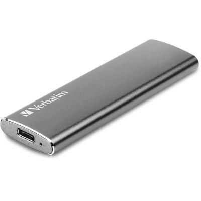 Verbatim 47442 External SSD, w/USB Cables, 500MB/s, 240GB, Silver VER47442