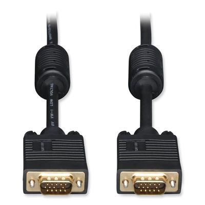 Tripp Lite VGA Coaxial High-Resolution Monitor Cable with RGB Coaxial (HD15 M/M), 6 ft. (36397C)