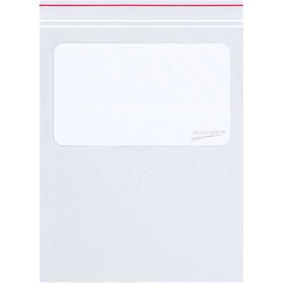 Minigrip(R) 2 x 3" - 2 Mil Minigrip(R) White Block Reclosable Poly Bags, Case Of 1000 (MG3935)
