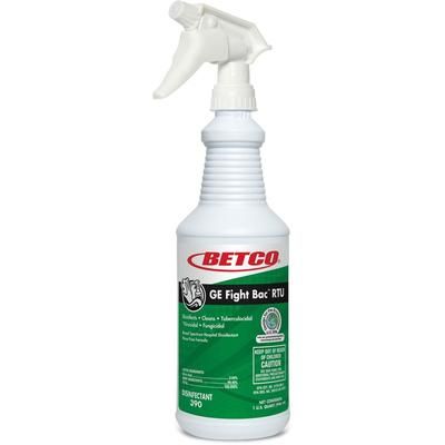 Betco 296585WHI Fight Bac RTU Disinfectant, Ready-To-Use, 32 fl oz (1 quart), Clear