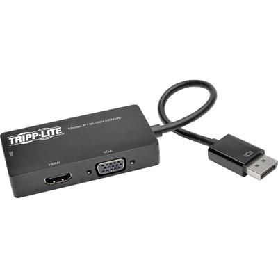 Tripp Lite P13606NHDV4K Converter Adapter, DisplayPort 1.2 to VGA/DVI/HDMI TRPP13606NHDV4K