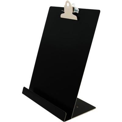 Saunders Document/tablet Holder Stand - 12.3" X 9.5" X 5" - Aluminum - 1 Each - Black