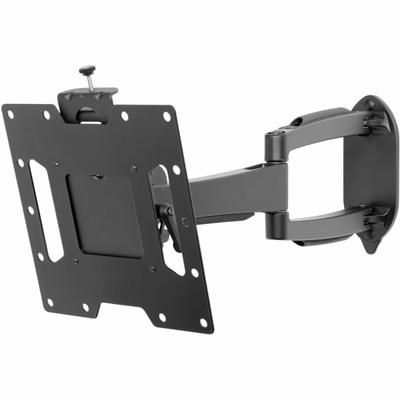 Peerless Articulating Lcd Wall Arm - Anodized Aluminum, Steel - 80 lb - Black
