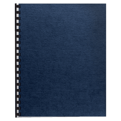 Fellowes Linen Classic Presentation Covers, 8 1/2" 11", Navy, Pack Of 200