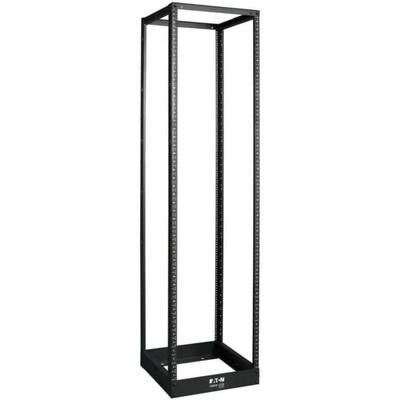 Tripp Lite 45U 4-Post Open Frame Rack Cabinet Threaded 12-24 Mounted Holes - Rack Open Frame - Textured Black - 45U - 19"