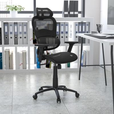 Flash Furniture Lo Ergonomic Mesh High-Back Office Chair, Black