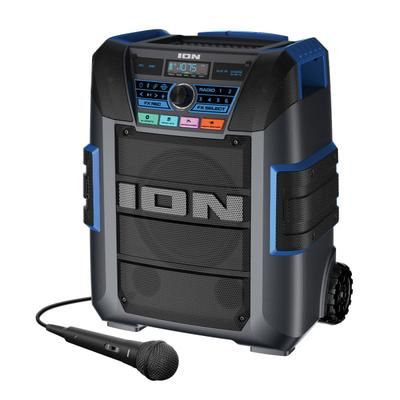 Ion Audio Ion Explorer Portable Bluetooth All-Weather Speaker With Microphone, Stereo-Link And Premium 5-Speaker Sound, Xl, Black, Ipa150X