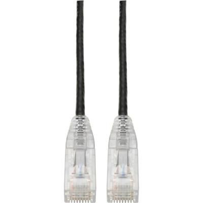 Tripp Lite By Eaton Tripp Lite Cat6 Utp Patch Cable (Rj45) - M/m, Gigabit, Snagless, Molded, Slim, Black, 6 Ft- First End: 1 X Rj-45 Male Network - Second End: 1 X Rj-45 Male Network - 1 Gbit/s - Patch Cable - Gold Plated Connector