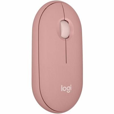 Logitech Pebble 2 M350S Mouse - Optical - Wireless - Bluetooth - Tonal Rose - 4000 Dpi - Scroll Wheel - 3 Button(S) - Symmetrical