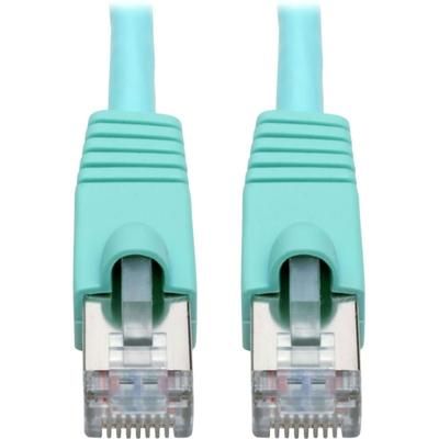 Tripp Lite Cat6A Snagless Shielded Stp Patch Cable 10G, Poe, Aqua M/m 10 Ft - First End: 1 X Rj-45 Male Network - Second End: 1 X Rj-45 Male Network - 1.25 Gb/s - Patch Cable