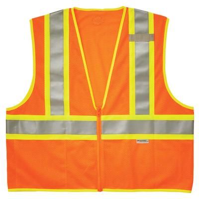 Ergodyne Glowear Safety Vest, 2-Tone 8230Z, Type R Class 2, 4X/5X, Orange