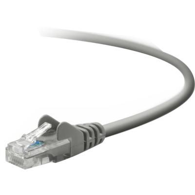Belkin Cat5E Patch Cable - Rj-45 Male - Rj-45 Male - 30 Ft - Gray