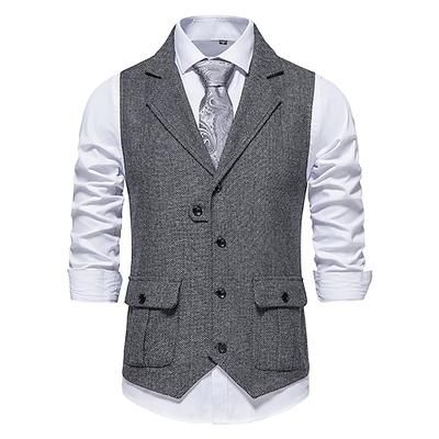 Classico Retrò Vintage Anni 1920 Gilet Il grande Gatsby Costume Per uomo Carnevale Mascherata Matrimonio Feste Ospite di nozze Adulti Gilet Primavera Autunno