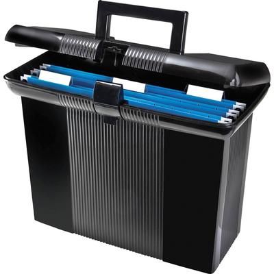 Esselte Pendaflex Corporation 41732 Portafile Hanging Folder Box, Lid w/Recessed Handle, 13 7/8w x 6 3/8d, Black ESS41732