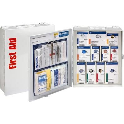 First Aid Only 90578021 Class A SC First Aid Cabinet - Carrying Handle, Wall Mountable, Portable - White - Steel FAO90578021