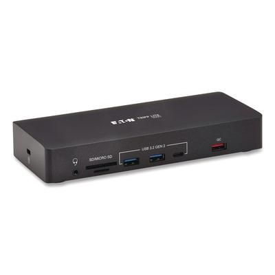 Tripp Lite by Eaton Triple Display USB-C Dock, Displayport/HDMI/RJ45/USB/VGA, Black (TRPU442ABDOCK9)