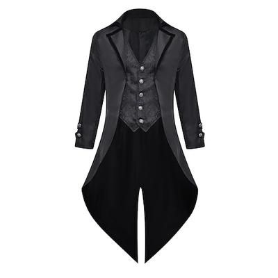 Punk Gotico Medievale Steampunk Cappotto Mascherata Vampiro Medico della peste Costume Per uomo Stile Steampunk Carnevale Mascherata Feste Adulti Cappotto