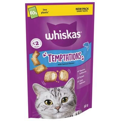 8x60g Salmon Temptations Whiskas Cat Treats