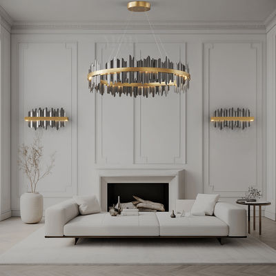 Aurelius | Luxury Modern Chandelier | Polished Gold / Double Layer - Large / Warm White (3000k) | MOD LIGHTING