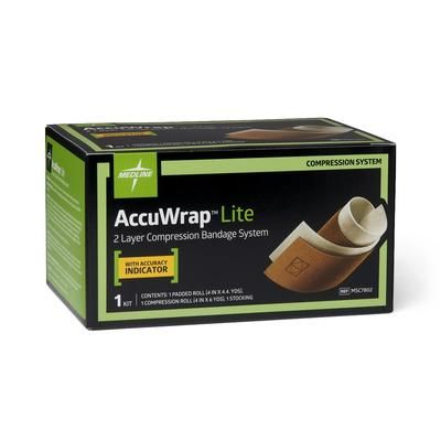 Medline AccuWrap Lite 2-Layer Compression Bandage System, 8/CS (MSC7802)