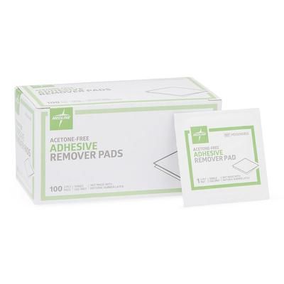 Medline Adhesive Remover Pads, 100/BX (MDS090855H)