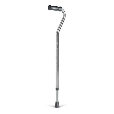 Medline Offset Cane, Single Point, Chrome, Adult, 31" to 40", 6/CS (G05355)